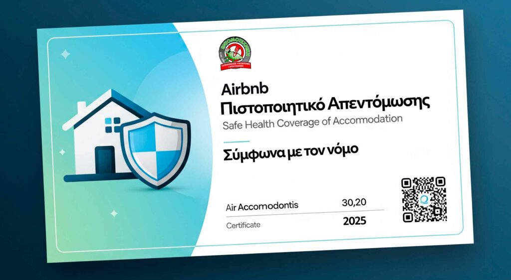 Πιστοποιητικό Απεντόμωσης Airbnb – Ασφαλής Υγειονομική Κάλυψη Καταλύματος