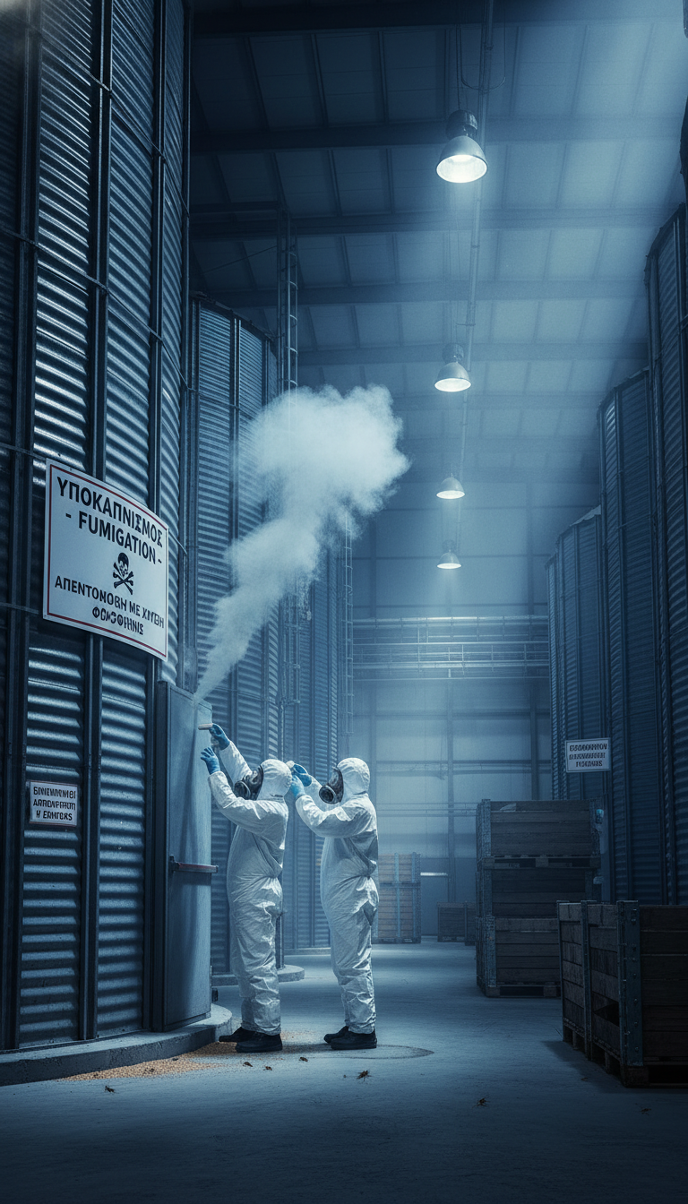 Υποκαπνισμός – Fumigation Απεντόμωση με Χρήση Φωσφίνης