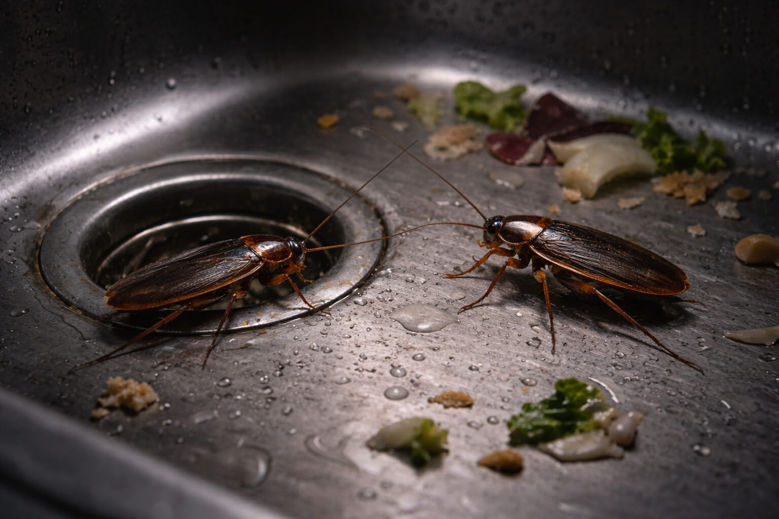 Κατσαρίδες στο σιφώνι